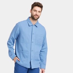Men's Tailored Work Shacket - Goodfellow & Co Blue S